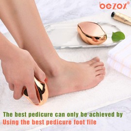 BEZOX 2in1 Nano Glass Foot File for Foot Spa, Home Salon -Highly Effective Callus Remover Wake Up Velvety Feet