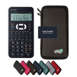 CALCUSO Sparpaket Schwarz mit Taschenrechner Sharp EL-531XH weiß