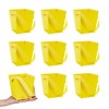 Bulk 24 Pieces Yellow Cardboard Buckets with Ribbon Handles