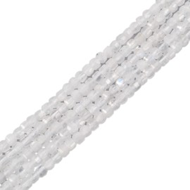 abalorio curativas sueltas cuadradas facetadas de 2 mm para hacer joyas de 15 pulgadas