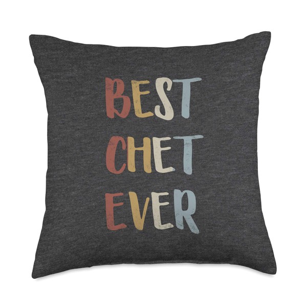 Best Chet Ever Retro Vintage Name Gift Dark Heather Gray