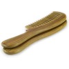 EQLEF Green sandalwood wide-tooth no static handmade comb (20cm)