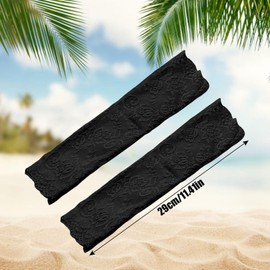 Tidyworm Lace Gloves, Fingerless, Women's Gloves, UV Protection, Summer, Stylish, Floral Pattern, Thin, Short, Gloves, Lace Sleeves, Sunscreen, UV Protection, Bicycle, Driving, Wedding, Bridal, Coming