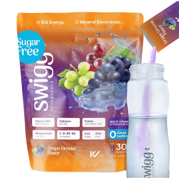 Swigg Electrolytes Powder No Sugar - 10+ Multi Vitamin Electrolytes