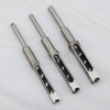 Rowiz 3pcs Woodworking Square Hole Drill Bits Mortising Chisel Set,