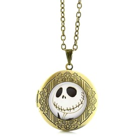 New Horizons Production Nightmare Before Christmas Jack Skellington Glass Domed Pendant Locket Necklace