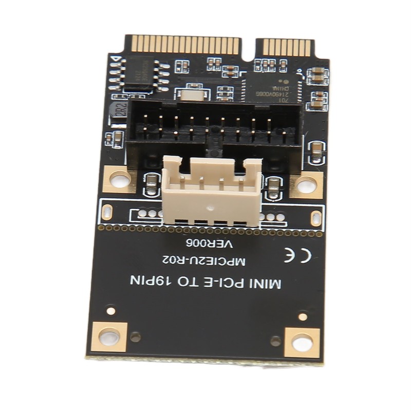 Mini PCIE to USB3.2 GEN1 Front 19Pin Expansion Card 5Gbps