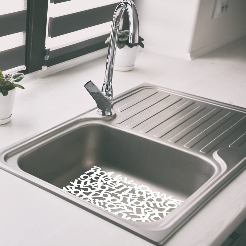 Sink Mat 32 x 25 cm Letter Protector Mat for