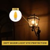 KINUR E26 Small dim Amber LED Edison Light Bulbs, Candelabra