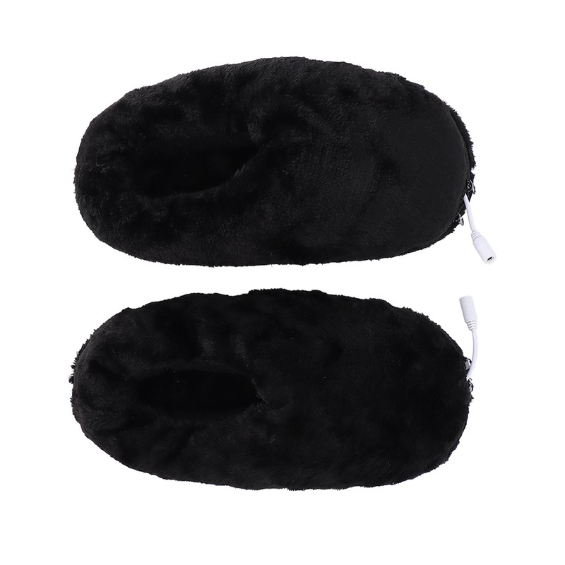 USB Heating Shoes Men Women Washable Outdoor Soft Plush Electric