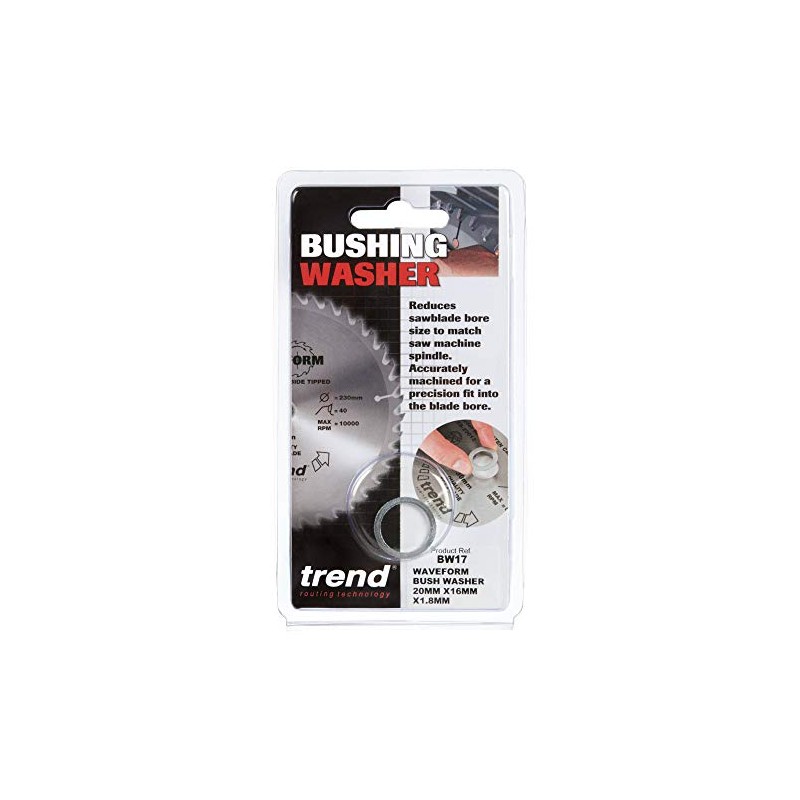 Trend Professional Saw Blade Bushing Washer, 20mm to 16mm Reduction