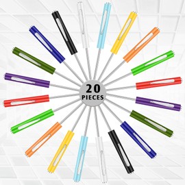 Shimeyao 20 Pcs Pocket Screwdriver Bulk Mini Clips Pocket Screwdriver Magnetic Slotted Screw Driver Screwdriver with Magnet for Mechanical Electrician Technician(Multicolor)