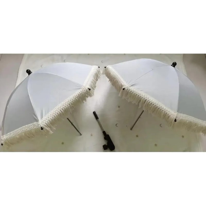 Sombrilla Plegable Portátil Con Abrazadera Para Cochecito,