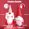 UDIKEFO 2Pcs Valentines Day Gnome Gonk Decorations Mr. and Mrs.