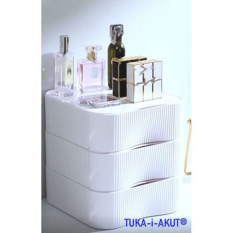 TUKA-i-AKUT TKD8610 Stackable Desktop Organiser Drawer Box Freely Combinable Desk