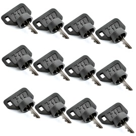 HD Switch (Dealer Pack 12 Pack) Ignition Switch Keys Replaces EZGO Golf Cart Umbrella Key for 33639G01, 17421G1, 31568G1, EZ-GO