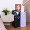 efluky Slim Laundry Basket, Narrow Laundry Hamper with Handles, Collapsible