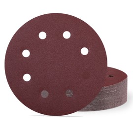 180 mm Sanding Discs Grit 120, Pack of 40 Sandpaper 180 mm Velcro Sanding Sheets for Wall Ceiling Sander