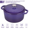 VORRINGARD Enameled Cast Iron Dutch Oven Pot with Lid, for
