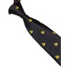 Frederick Thomas navy men-s tie with yellow rubber duck embroidered