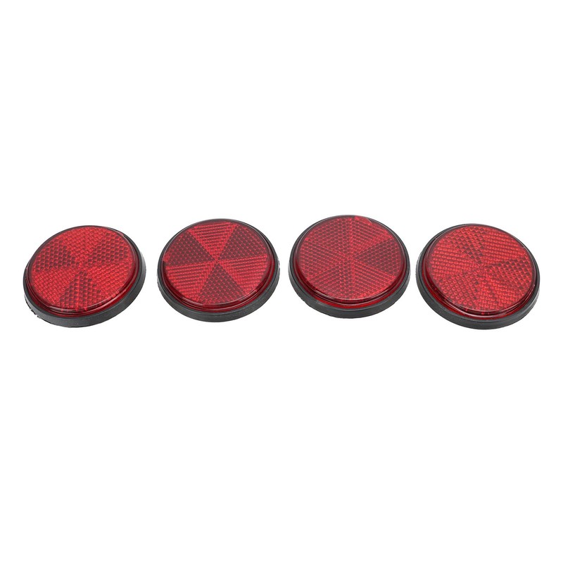 Side Marker Light Shell, Red 2in Circular Reflectors Fade Proof
