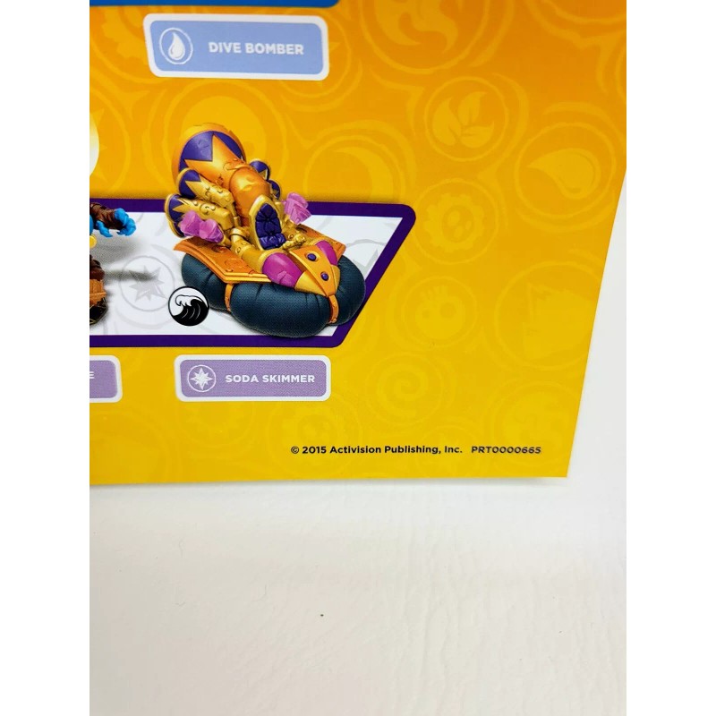 Skylanders SuperChargers Character Poster - Activision 2015 Great Condition