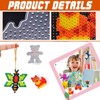 15pcs Fuse Beads Boards Set,Clear Animal Shape Pegboards Craft Tray