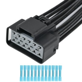 WPT928 Heated Cooled Seat Module Connector Plug Pigtails Wiring Harness fit for 2003-2019 Ford F150 F250 Explorer Mustang Fusion Lincoln MKS Mercury Milan, 3U2Z-14S411-ZMB WPT-928