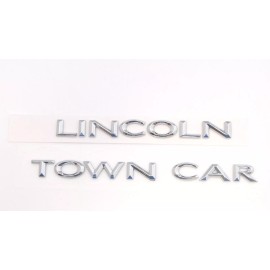 AGW 2003 2004 2005 2006 2007 REAR EMBLEM "LINCOLN TOWNCAR" NAME LETTERS-CHROME