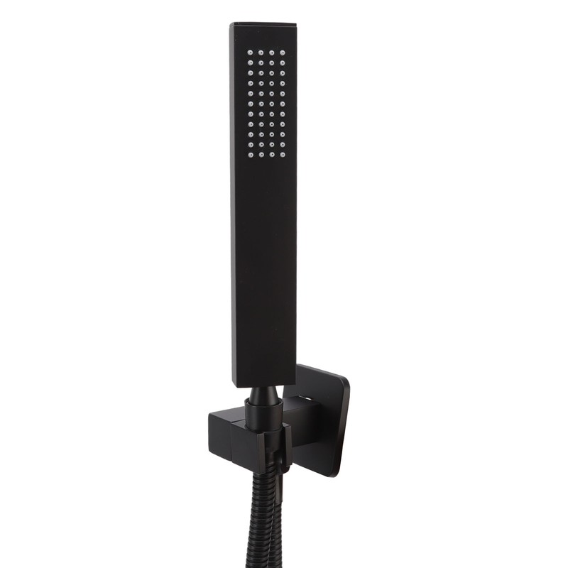 Wall Mounted Shower Set Black High Pressure Shower Head with