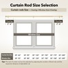 IFELS 2 Pack Heavy Duty Curtain Rods for Windows 28