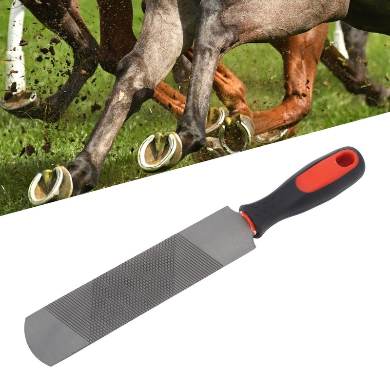 Jiawu 8 Inch Carbon Steel Hoof Rasp Ergonomic Horseshoe File