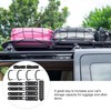 4 Pcs Universal Roof Box U-Bolt Clamps, Metal Rooftop Cargo