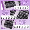 Natural Lash Clusters Wispy Lash Extension 30D+40D+50D Cluster Eyelash Extension