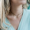 Rainbow Moonstone Dainty Choker in Bronze