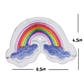 TENNER.LONDON Set of 3 Unicorn Rainbow Embroidery Patch Iron on or Sew on Embroidered Motif Transfer Applique