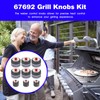RO6G Upgrade Grill Knobs Kit 67692 Replacement Weber Summit 600