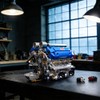 UNCLE BRICK V8 Engine Model Kit That Runs, Motorized Engine