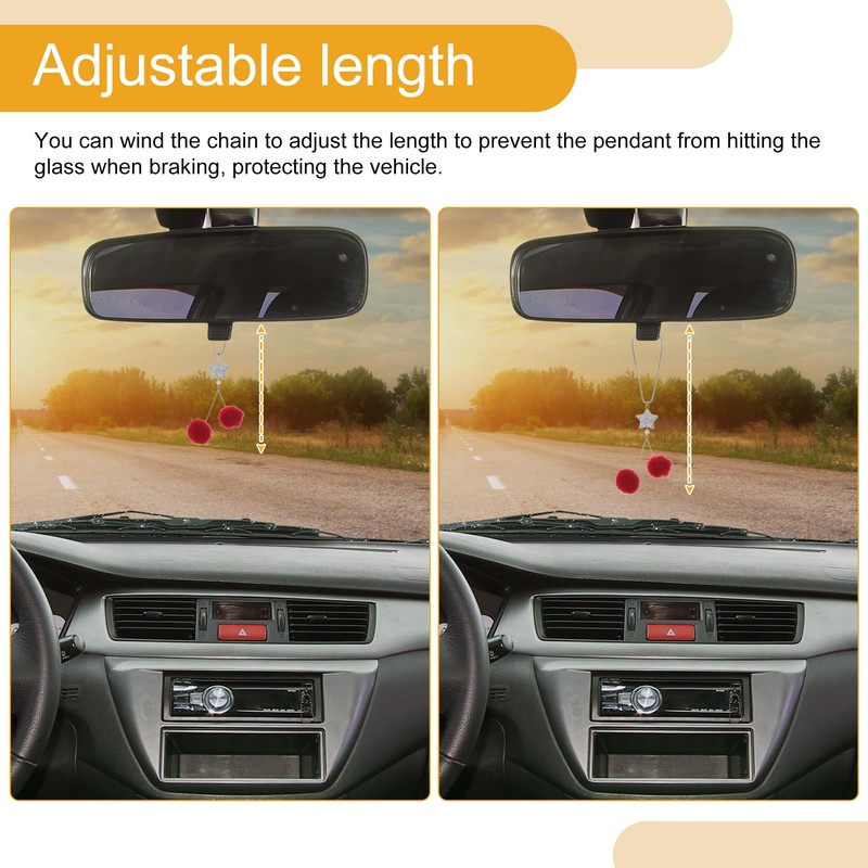 TUCKBOLD 1 Pc Yarn Chicken Swing Car Rear View Mirror