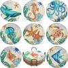 Funvalley Surperfect 8 Pack Diamond Painting Coasters with Stand, DIY
