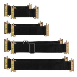 MorScan 8 Pack E-Track Bungee Tie-Down Straps, 5",8",13",12"-22" Length Adjustable Black Bungee Straps, Secure Tools/Cargo to Walls for Trucks, Enclosed Trailers, Vans, Warehouses, Garages, Workshops