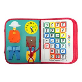 Tablero Portafolio Montessori Sensorial Maletin Educativo                                                                                             