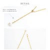 Cream Dot Necklace, Women's Popular, Long Chain, Freshwater Pearl, Slide