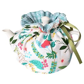 Tea Cozies, Cotton Vintage Floral Teapot Dust Cover Tea Cosy, Kitchen Home Decorative Tea Pots Cozy with Insulation Pad for Housewife, Friend, Mom