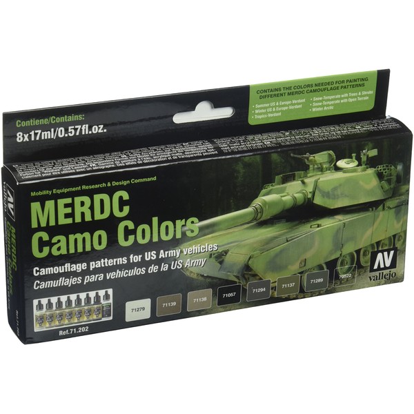 Acrylicos Vallejo "Merdc Camo Colours" Model Air Set