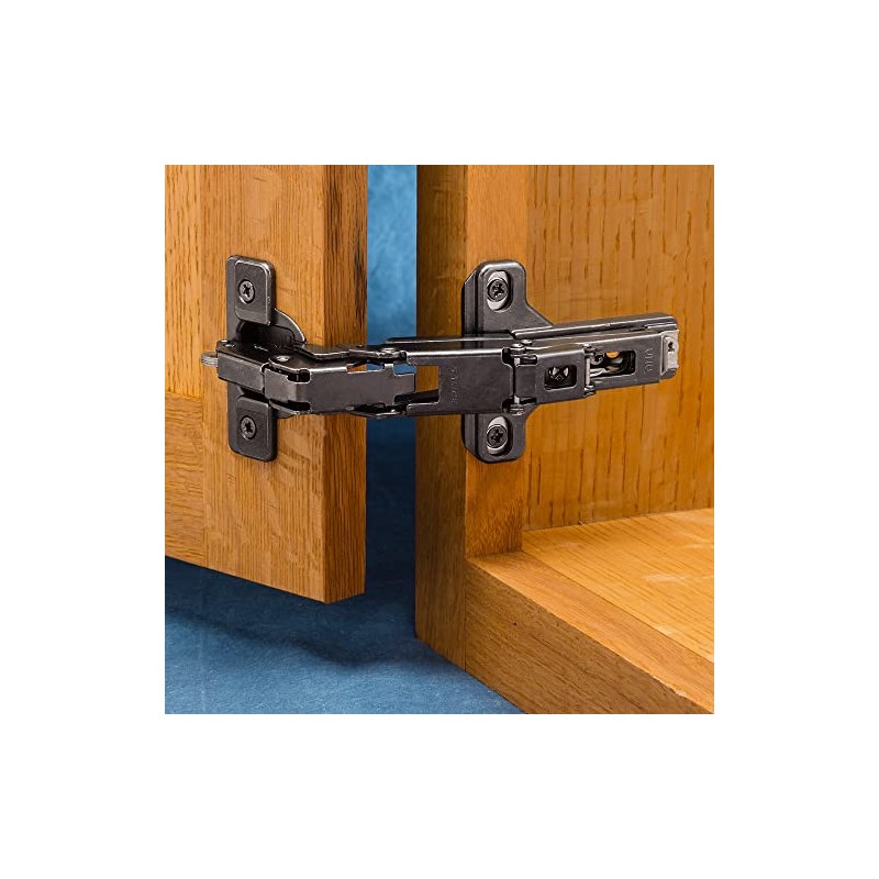 Salice 165° Cabinet Hinges, Face Frame, Titanium Finish, 1/2'' Overlay