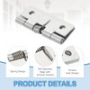 sourcing map 4Pcs Spring Hinge, 2" Length 304 Stainless Steel