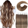 VINBAO Tape In Hair Extensions Human Hair Blonde Hair Extensions