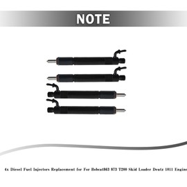 labwork - Piezas 4 inyectores de combustible diésel para motor 863 873 T200 Skid Loader 1011