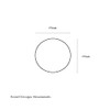 5 x White Round 68mm Flush Downpipe Brackets, Freeflow Low